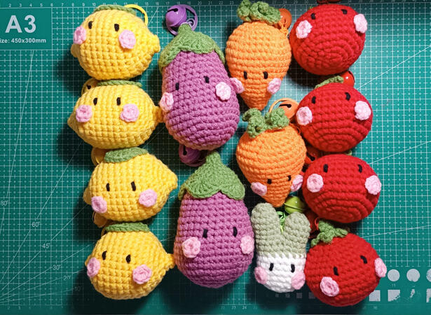 veggie keychain