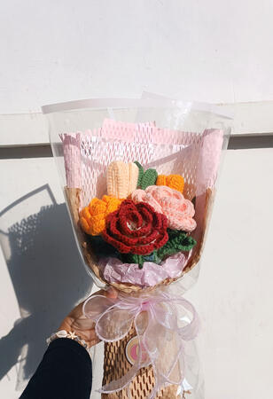 floqer bouquet with wrap floqer bouquet with wrap